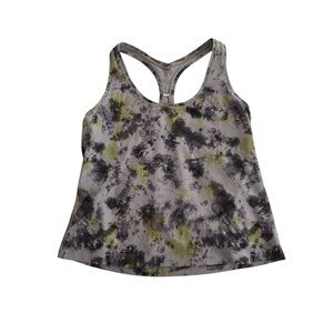 lululemon athletica Nulu Cool Racerback Purple and Green Tie Dye Tank Top